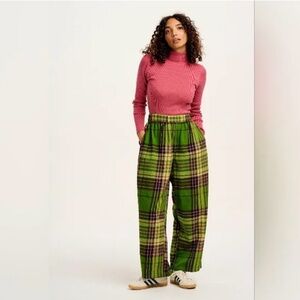 Lucy & Yak Green Plaid Pants